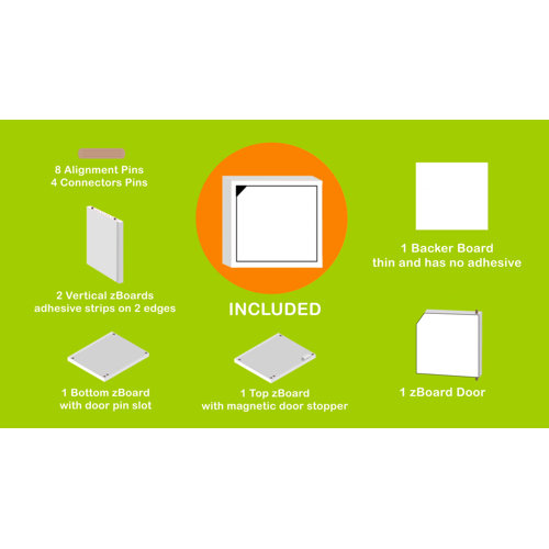 Ebern Designs Bolan 12.6'' H x 13.4'' W Zboard Paperboard Bookcase